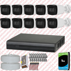 Dahua 10 Kameralı Full HD 40 Metre Gece Görüşlü Güvenlik Kamerası