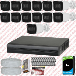 Dahua 13 Kameralı Full HD 40 Metre Gece Görüşlü Güvenlik Kamerası