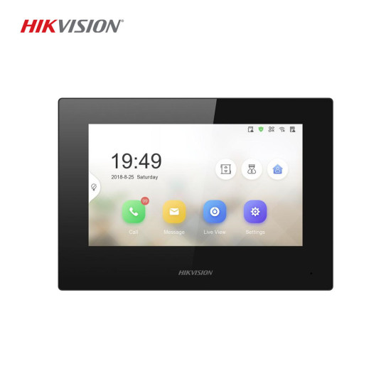 Hikvision DS-KH6320-LE1(B) 7 İnç Dokunmatik IP İç Mekan İstasyonu Hikvision DS-KH6320-LE1(B) 7 İnç Dokunmatik IP İç Mekan İstasyonu