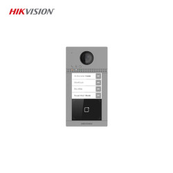 Hikvision DS-KV8413-WME1(B) 4 Butonlu Metal Villa Kapı İstasyonu – Wi-Fi, Mifare Kart Okuyucu, 2MP Kamera, IR Aydınlatma, IP65 & IK08 Koruma
