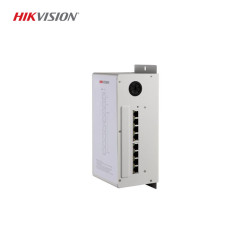 Hikvision DS-KAD606 8 Port İnterkom Network Switch - 10/100 Mbps, RJ-45, Metal Kasa, AC 220V
