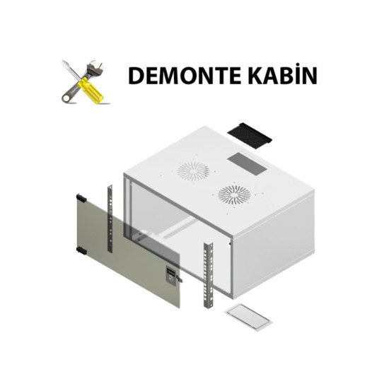 4U SOHO Tipi Beyaz Demonte Kabin (W=540mm, D=400mm) 4U SOHO Tipi Beyaz Demonte Kabin (W=540mm, D=400mm)
