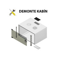 7U SOHO Tipi Beyaz Demonte Kabin (W=540mm, D=400mm)