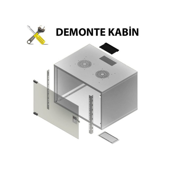 9U SOHO Tipi Beyaz Demonte Kabin (W=540mm, D=400mm) 9U SOHO Tipi Beyaz Demonte Kabin (W=540mm, D=400mm)