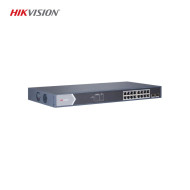 HIKVISION DS-3E0518P-E/M 16 Port Gigabit PoE Switch + 2xSFP 125W - Rack Mountable, Yıldırım Koruması