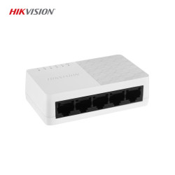 Hikvision DS-3E0105D-O 5 Port Fast Ethernet Plastik Switch - 10/100 Mbps, Plug & Play
