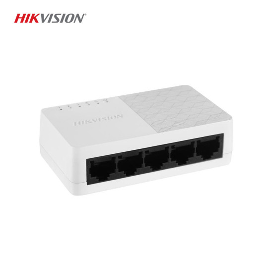 Hikvision DS-3E0105D-O 5 Port Fast Ethernet Plastik Switch - 10/100 Mbps, Plug & Play Hikvision DS-3E0105D-O 5 Port Fast Ethernet Plastik Switch - 10/100 Mbps, Plug & Play
