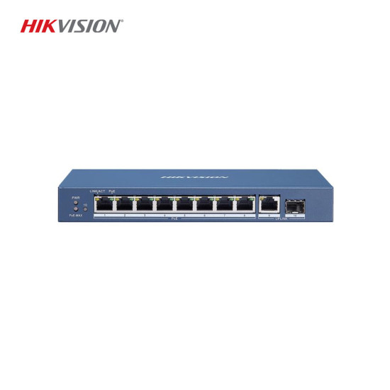 Hikvision DS-3E0510P-E 8-Port Gigabit Unmanaged POE Switch - 120W PoE Desteği ve Fiber Optik Bağlantı Hikvision DS-3E0510P-E 8-Port Gigabit Unmanaged POE Switch - 120W PoE Desteği ve Fiber Optik Bağlantı