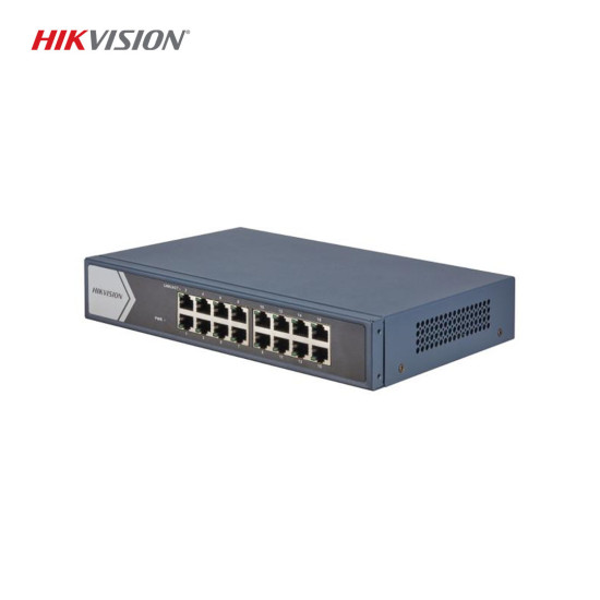 Hikvision DS-3E0516-E(B) 16 Port Gigabit Unmanaged Switch - Yüksek Performanslı Metal Gövde Tasarımı Hikvision DS-3E0516-E(B) 16 Port Gigabit Unmanaged Switch - Yüksek Performanslı Metal Gövde Tasarımı