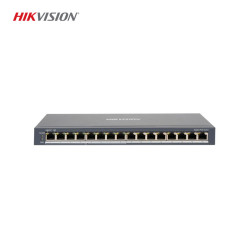 Hikvision DS-3E0516P-O 16-Port Gigabit Switch, 8 POE+ Portu ile Güçlü Ağ Bağlantısı