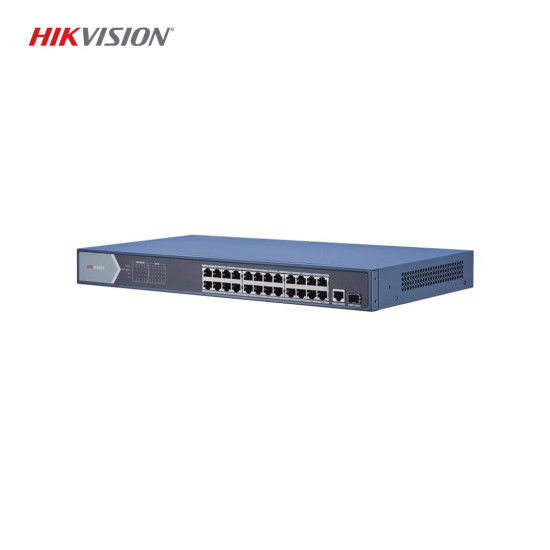 Hikvision DS-3E0526P-E 24-Port Gigabit Unmanaged PoE Switch, 400W Güç ve Yüksek Performans Hikvision DS-3E0526P-E 24-Port Gigabit Unmanaged PoE Switch, 400W Güç ve Yüksek Performans
