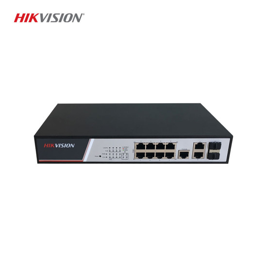 Hikvision DS-3E2310P 8-Port Fast Ethernet Full Managed PoE Switch, 125W PoE Gücü ve Gelişmiş Ağ Yönetimi Hikvision DS-3E2310P 8-Port Fast Ethernet Full Managed PoE Switch, 125W PoE Gücü ve Gelişmiş Ağ Yönetimi