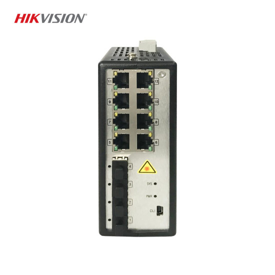 Hikvision DS-3T3512P 8 Port Gigabit Full Managed Endüstriyel POE Switch Hikvision DS-3T3512P 8 Port Gigabit Full Managed Endüstriyel POE Switch