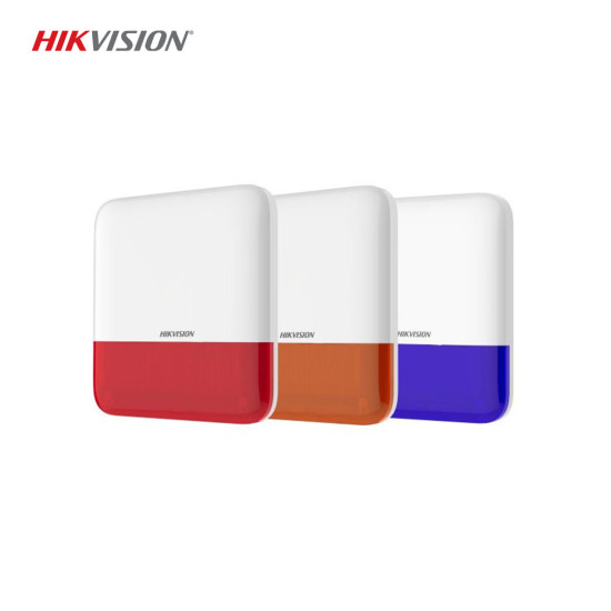 HIKVISION DS-PS1-E-WE Kablosuz Harici Siren (Kırmızı-Mavi) - 868MHz HIKVISION DS-PS1-E-WE Kablosuz Harici Siren (Kırmızı-Mavi) - 868MHz