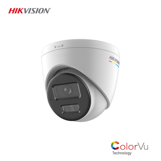 HIKVISION DS-2CD1327G2H-LIUF 2MP Smart Hybrid Light IP Dome Kamera - 30m Gece Görüşü, Sesli Güvenlik, PoE, 512GB SD Kart Desteği, IP67