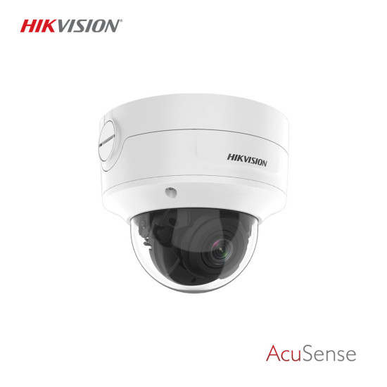 Hikvision DS-2CD2786G2-IZS 8MP AcuSense Varifokal IP Dome Kamera - 40M IR, IP66, IK10, PoE, DarkFighter Hikvision DS-2CD2786G2-IZS 8MP AcuSense Varifokal IP Dome Kamera - 40M IR, IP66, IK10, PoE, DarkFighter