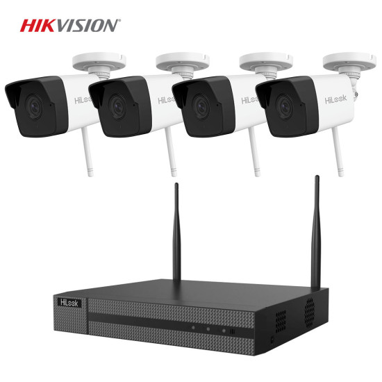 HiLook HIKVISION WiFi Kit NVR-108MH-D/W – 8 Kanal 4MP NVR + 4 Adet B120D/W 2MP IP Kamera