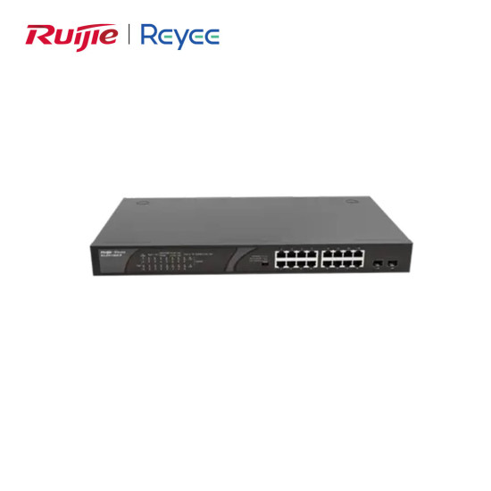 Reyee RG-ES118GS-P 18 Portlu Gigabit PoE Switch – 16x PoE+ (247W), 2x Gigabit Combo, Tak Çalıştır, Yönetilmeyen Reyee RG-ES118GS-P 18 Portlu Gigabit PoE Switch – 16x PoE+ (247W), 2x Gigabit Combo, Tak Çalıştır, Yönetilmeyen