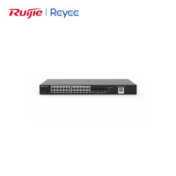 Reyee RG-NBS3100-24GT4SFP-P 28 Port PoE+ L2 Yönetilebilir Gigabit Switch – 24 PoE+ RJ45, 4 SFP, 370W Güç