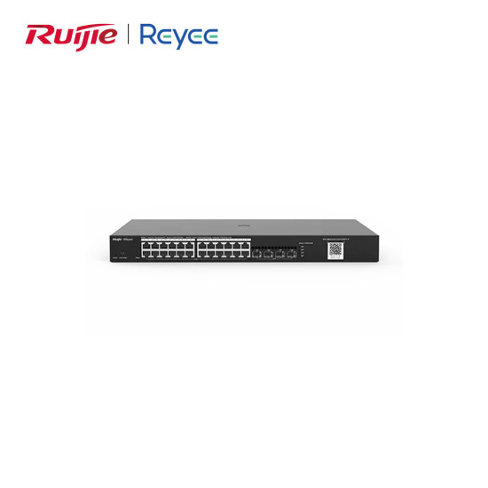 Reyee RG-NBS3100-24GT4SFP-P 28 Port PoE+ L2 Yönetilebilir Gigabit Switch – 24 PoE+ RJ45, 4 SFP, 370W Güç Reyee RG-NBS3100-24GT4SFP-P 28 Port PoE+ L2 Yönetilebilir Gigabit Switch – 24 PoE+ RJ45, 4 SFP, 370W Güç